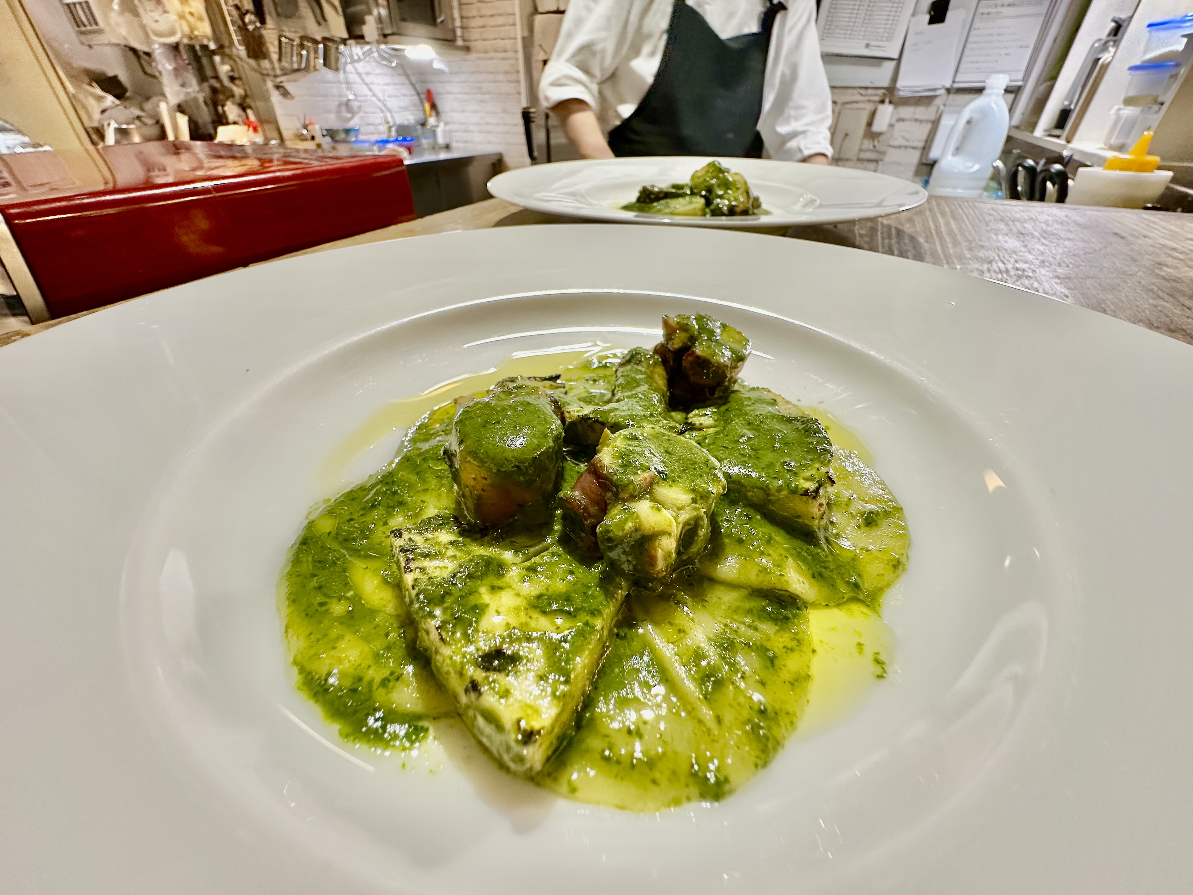 'O Pulecenellaのディナー料理